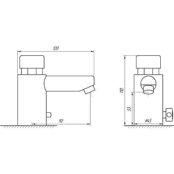 Кран-дозатор для умивальника TREMOLADA ТREMO 463 Hot/Cold Київ