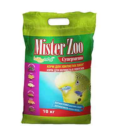 Корм Мистер Зоо суперменю для волнистых попугаев 10 кг, O.L.KAR Винница
