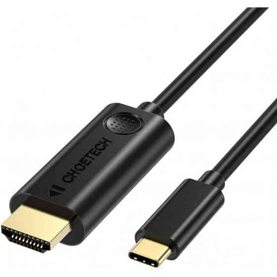 Кабель USB 3.1 Type-C M - HDMI M, 3.0m Thunderbolt 3 чорний Choetech (XCH-0030) Київ