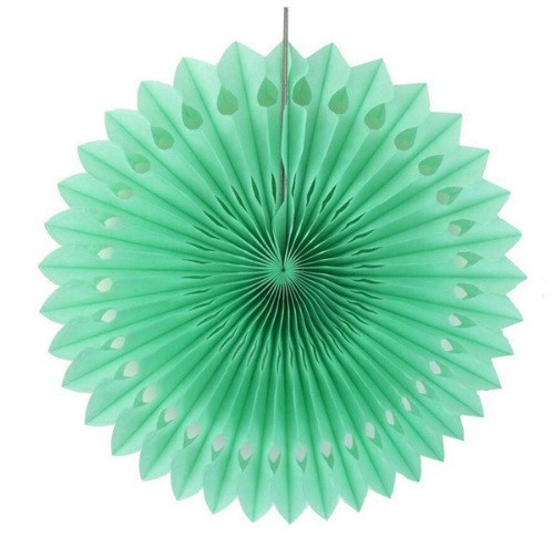 Гірлянда віяло декоративна 20 см м`ятний Київ - фото 1