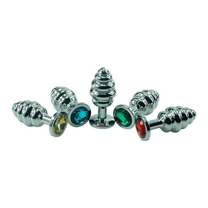 Сталева анальна пробка "Спіраль" - 7,2*2,9 см - Анальні іграшки Вінниця - фото 6