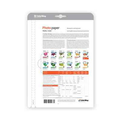 Фотобумага ColorWay 10x15, 220г, matte, 100л (PM2201004R_OEM) Винница