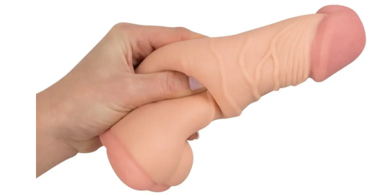 Мастурбатор-насадка 2 IN 1 Nature Skin Extension + Masturbator (Анал) Sex Aura Київ