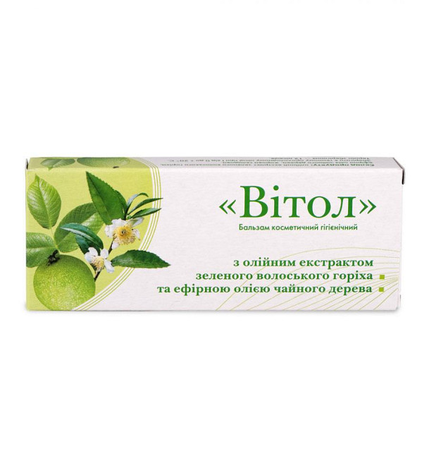 Свічки "Вітол" з екстрактом зеленого волоського горіха та ефірною олією чайного дерева / ТМ Грін-Віз Київ - фото 1