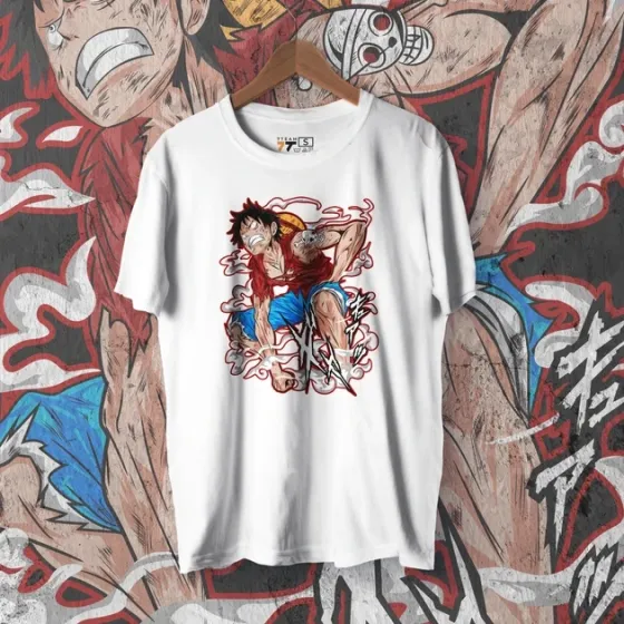 Футболка для підлітка хлопчика з принтом Ван Пис Gear 2 Розмір 160 Anime10202 Дніпро