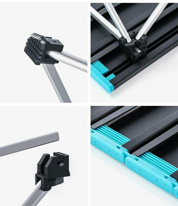 Cтіл розкладний Naturehike  NH19Z008-Z, алюміній, Розмір L, чорний Київ - фото 3