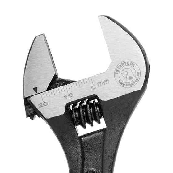 Розвідний ключ INTERTOOL XT-0056, 150 мм, Cr-V, чорний - найкраще співвідношення ціни та якості Львів