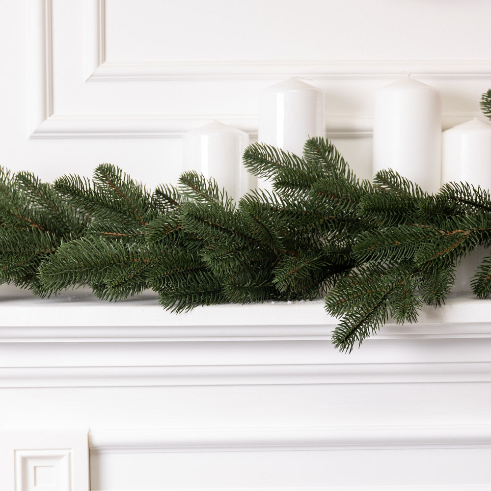 Штучна гірлянда Хвоя 2 м зелена, новорічна гірлянда лита реалістична Преміум KOS-HVO12 Київ - фото 6