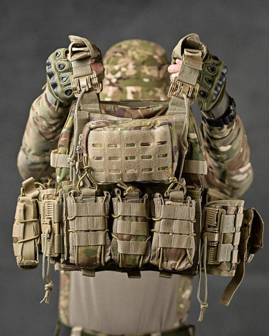 Плитоноска мультикам 4точки сброса Single Sword РН3873 Одесса - изображение 3