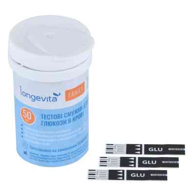 Тест-смужки для глюкометра Longevita Family 50 шт. (6806077) Вінниця