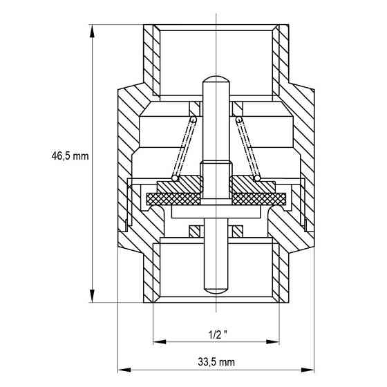 Клапан зворотний 1/2" (Koer KR.171) (KR0127) Київ