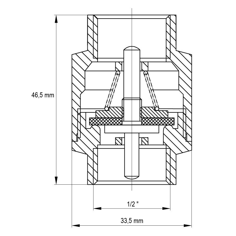 Клапан зворотний 1/2" (Koer KR.171) (KR0127) Київ - фото 3