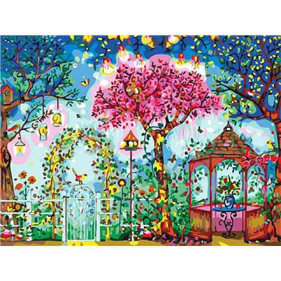 Картина за номерами на дереві 40*50 см "Josef Otten""Сад" (карт.уп+ фарби+пензлі) RAD5171, шт Київ