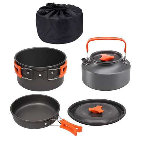 Набор походной посуды складной на 2 персон, 3 предмета, алюминий, DS-308 Винница - изображение 2
