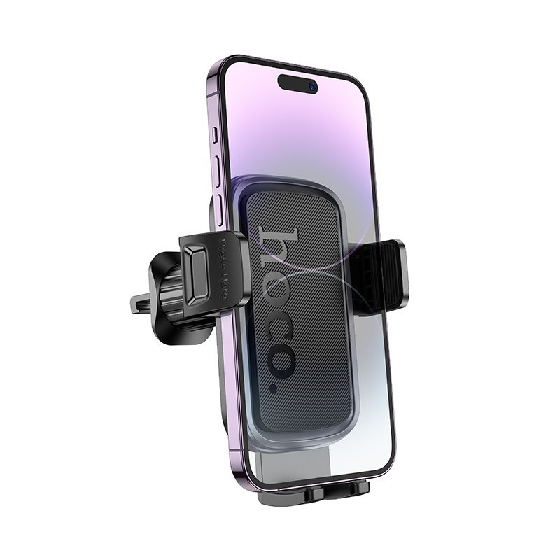 Автотримач для телефона HOCO H78 Vista push-type car holder (air outlet) Black Metal Gray Киев - изображение 7