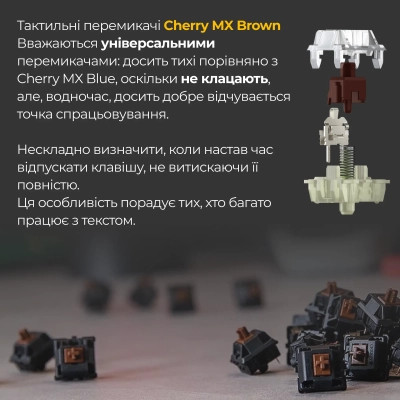 Клавиатура Ducky One 3 Mini Cherry MX Brown RGB UA USB Black (DKON2161ST-BUAPXCLAWSC1) Винница - изображение 11