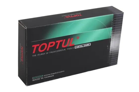 Набір насадок 11 ед. Toptul Spline в метал. валіза Вінниця