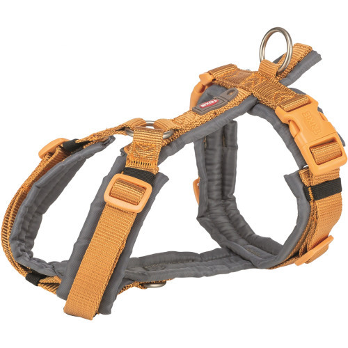 Шлей Trixie Premium для собак трекинговый S 36–44 см 15 мм оранжево-серый Киев - изображение 1