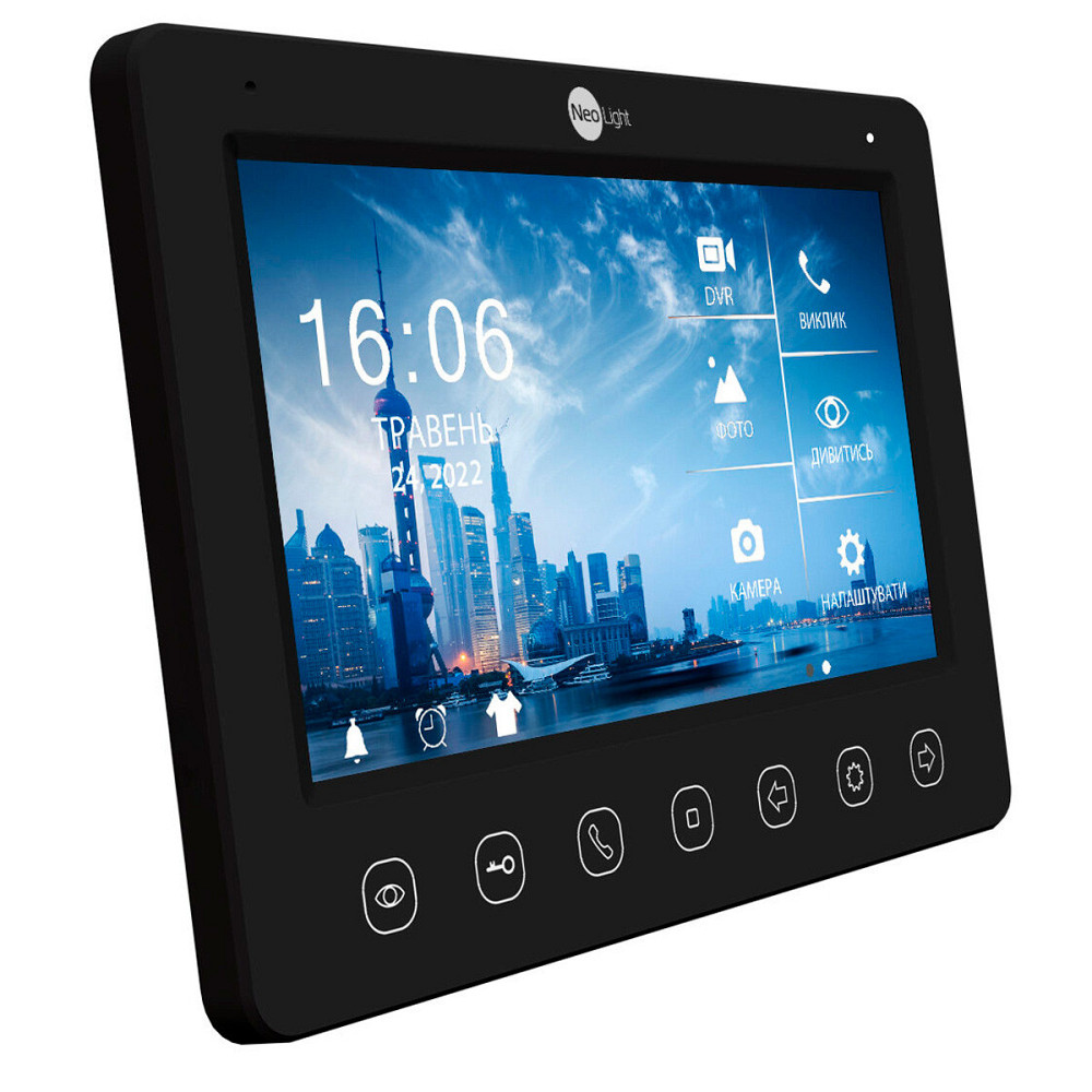 Комплект видеодомофона NeoLight KAPPA+ HD Black и панель вызова SOLO FHD Graphite Киев - изображение 2