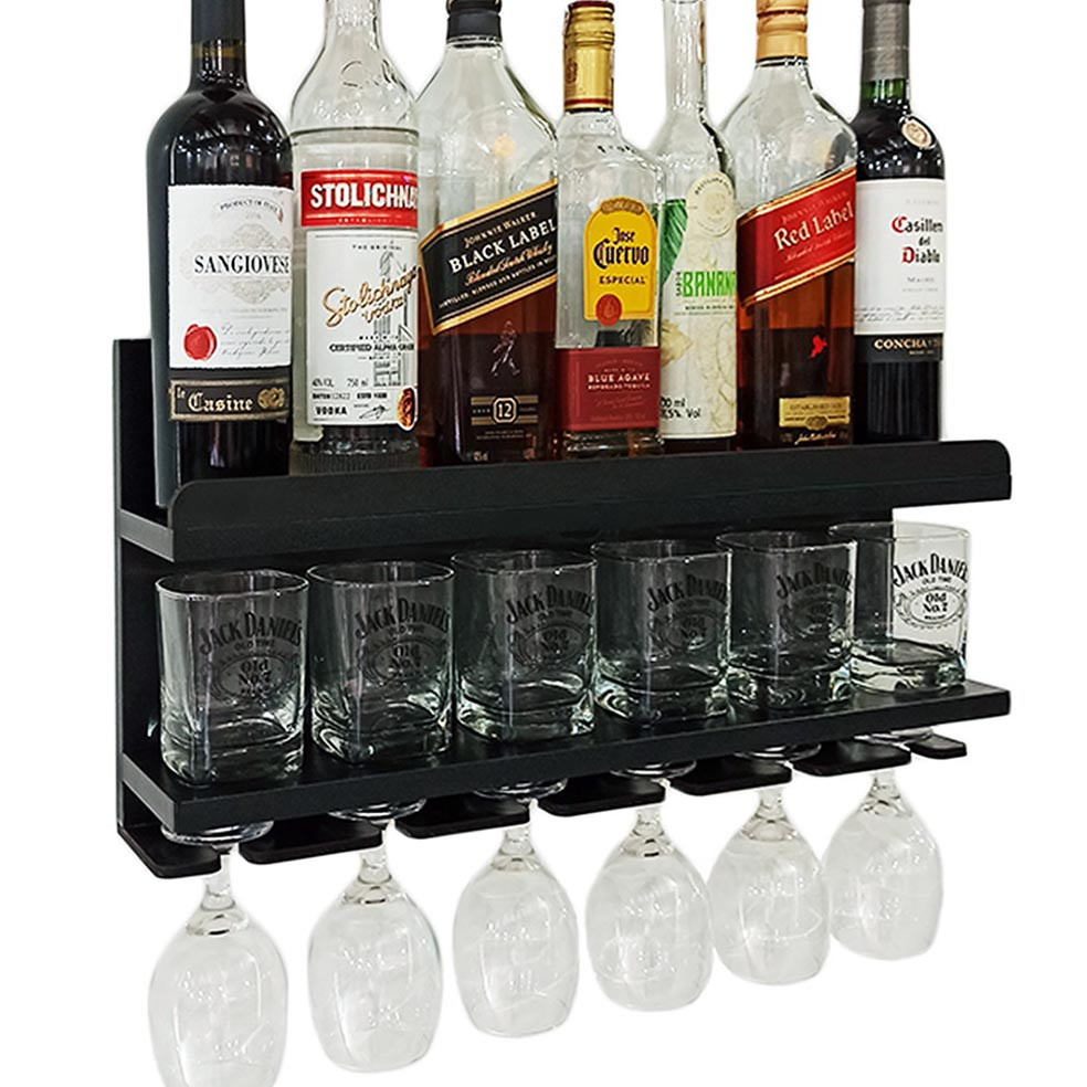 Настінна винна полиця "Тайкі" венге Миколаїв - фото 3