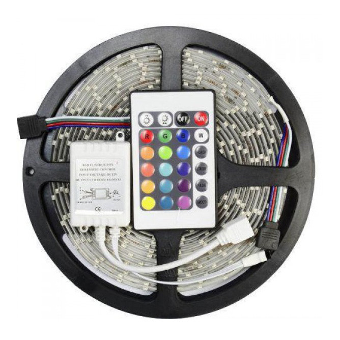 Светодиодная лента освещение 5050 RGB LED 5 м 220 v, Rgb лента гибкая 5050 Led для помещения GY-62 Львов - изображение 19