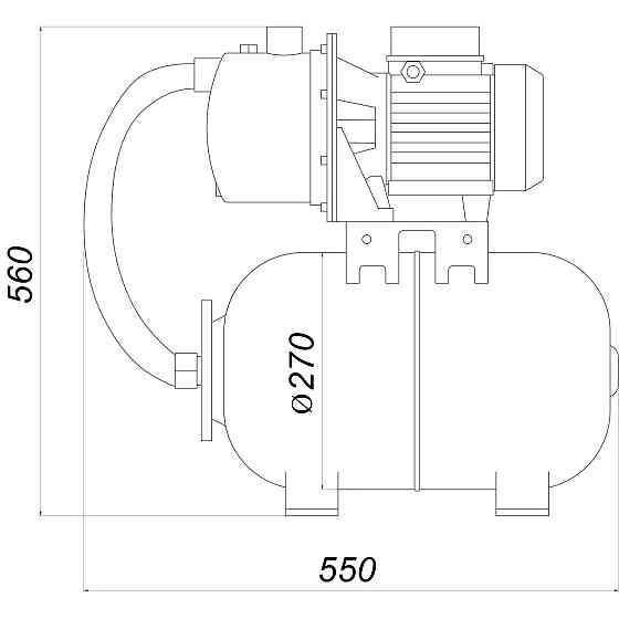 Насосная станция TRX-3 PL- 24л (Насос M-94-N PL нерж. 0,37кВт) (000022267) Киев