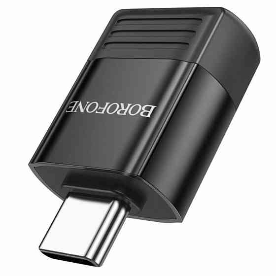 Адаптер BOROFONE BV18 Type-C "тато" - USB "мама" USB3.0 adapter, колір чорний BV18C Одеса