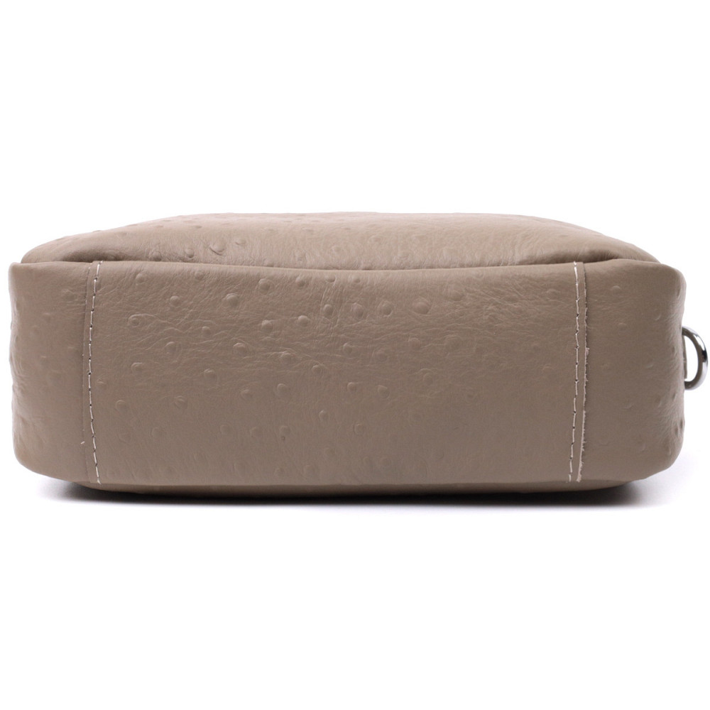 Стильна сумка для жінок із фактурної натуральної шкіри Vintage 22662 Бежева Київ - фото 6