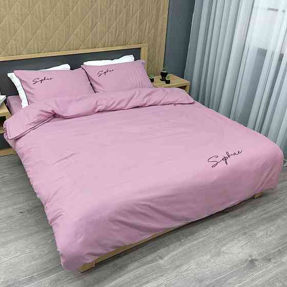 Комплект постільної білизни Сатин, Двоспальний 180х220 Ліловий (88-149) Київ