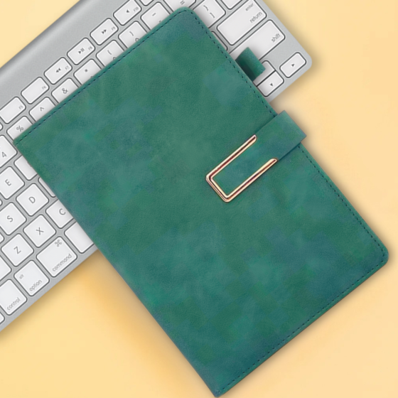 Ежедневник,планер блокнот с ручкой, 100 листов, формат А5,записная книжка,планер в мягкой обложке,зелёный Каменец-Подольский
