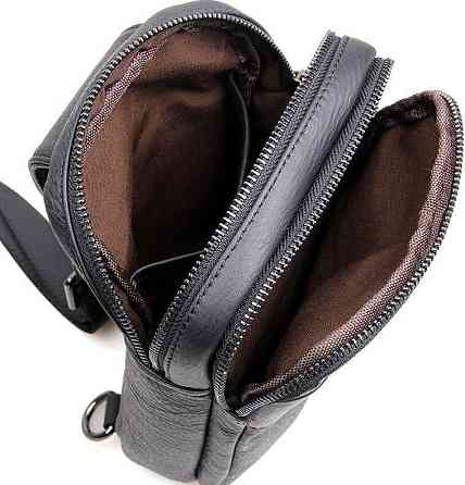 Сумка чоловіча Vintage 14454 Чорна Київ