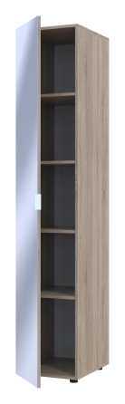 Шафа-пенал з дзеркалом Doros Гелар 39х49,5х203,4 см Дуб сонома (DRS-011131) Львів