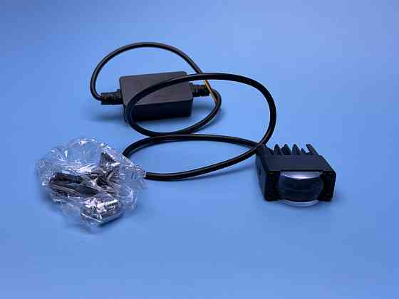 Фара рабочего света LED однорядная 40 мм SPOT — 2 диода с линзой (Белый + Желтый свет), четкая СТГ Харьков