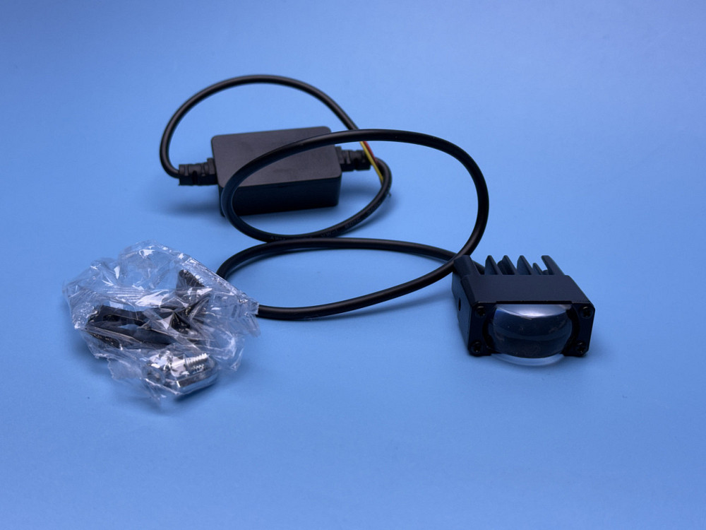 Фара робочого світла LED однорядна 40 мм SPOT — 2 діоди з лінзою (Біле + Жовте світло), чітка СТМ Харків - фото 6