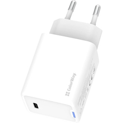 Зарядний пристрій ColorWay GaN Mini 45W PD Port PPS USB-C white (CW-CHS057PD-WT) Вінниця - фото 11