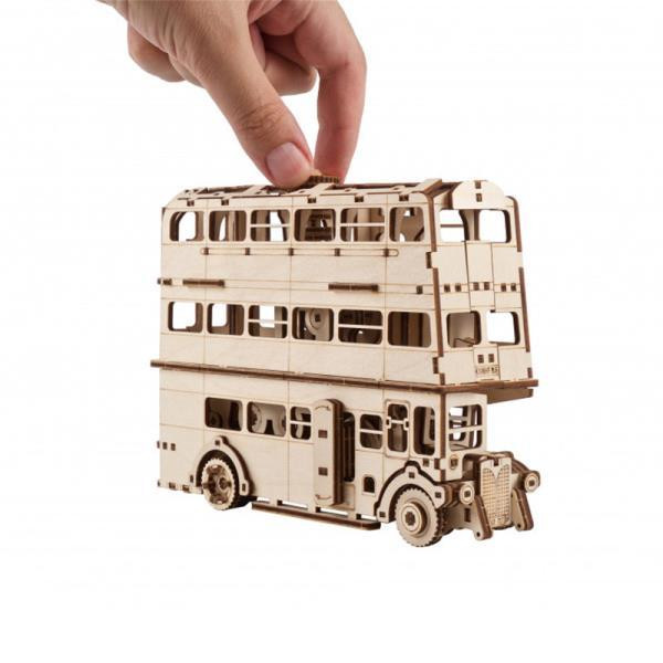 Дерев'яний механічний 3D конструктор Ugears Лицарський автобус (70172) Харків - фото 12