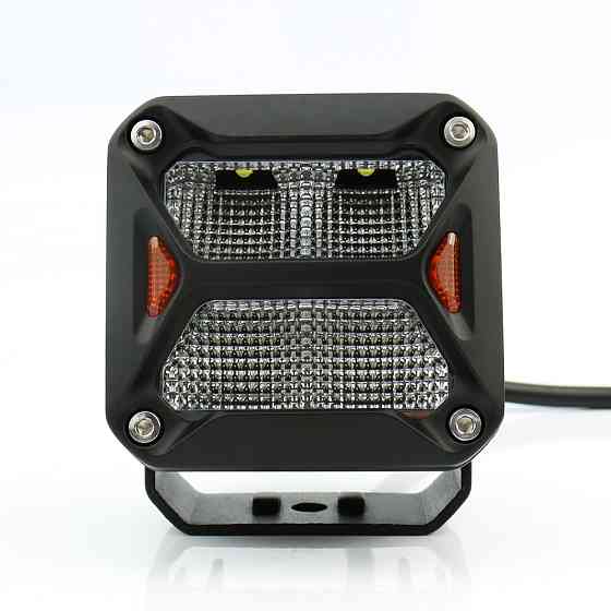 Светодиодная фара StarLight SL-W0320F квадратная, ближний рассеянный свет WHITE + DRL 20W 2400Lm 5700K 12/24V Харьков