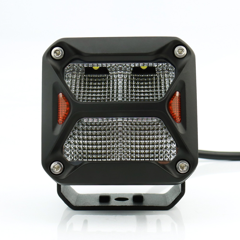 Світлодіодна фара StarLight SL-W0320F квадратна, ближнє розсіяне світло WHITE + DRL 20W 2400Lm 5700K 12/24V Харків - фото 6