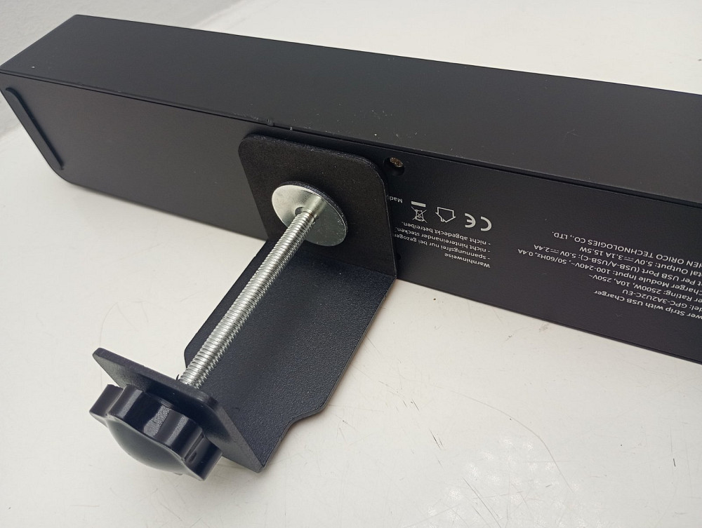 Мережевий подовжувач з кріпленням до столу 7-в-1: 3 розетки + 2 USB-A + 2 USB-C Ntonpower 1.5м (товар вживаний) Луцк - изображение 4