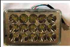 Фара LED(вставка у фару) ІЖ, МТ квадратна 15 діод Мукачево