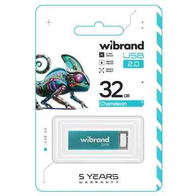 USB флеш накопитель Wibrand 32GB Chameleon Light Blue USB 2.0 (WI2.0/CH32U6LU) Винница