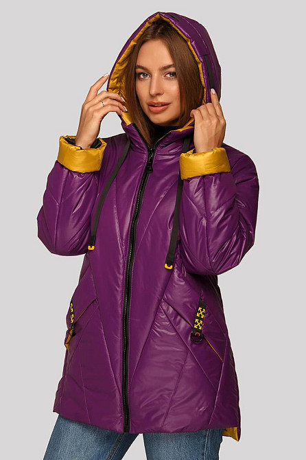 СТИЛЬНАЯ ДЕМИСЕЗОННАЯ ЖЕНСКАЯ КУРТКА ДИАНА В УЛЬТРАМОДНЫХ ЦВЕТАХ. 48-62Р Киев - изображение 9