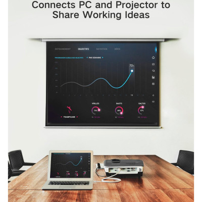 Кабель мультимедийный miniDisplayPort M to HDMI M 1.5m MD101 4K black Ugreen (20848) Винница - изображение 7