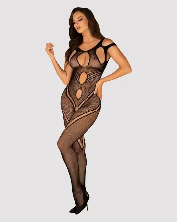 Бодістокінг Obsessive Bodystocking G322 S/M/L, фантасмагорично-силуетний крій Львів