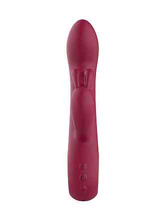 Вібратор кролик рельєфний Dream Toys Glam Rabbit Vibe, червоний Sex Aura Київ