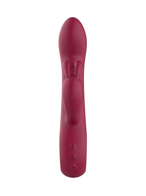 Вибратор кролик рельефный Dream Toys Glam Rabbit Vibe, красный Sex Aura Киев - изображение 3