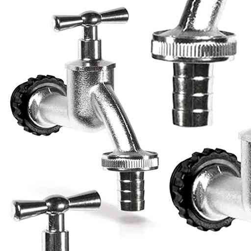 Кран для ємності для дощової води металевий Prosperplast TAP, сріблястий Київ