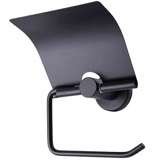Тримач туалетного паперу Globus Lux BS8410 чорний матовий SUS304 Київ