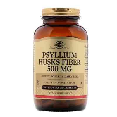 Трави Solgar Подорожник (Псіліум), Psyllium Husks Fiber, 500 мг, 200 веге (SOL-02315) Вінниця