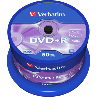Диск DVD Verbatim 4.7Gb 16X CakeBox 50 шт (43550) Вінниця - фото 1